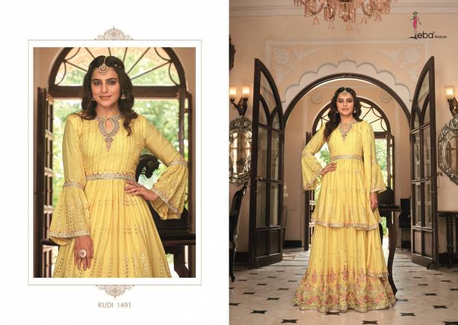 Eba Kudi Heavy Designer Embroidered Wholesale Wedding Salwar Suits Catalog